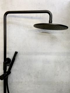 Душевая система с термостатом AltroBagno Metropoli 030422 NeOp черный матовый